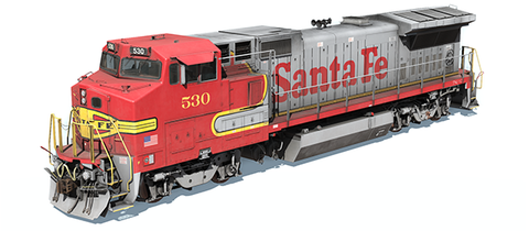 ATSF B40-8W 500-559