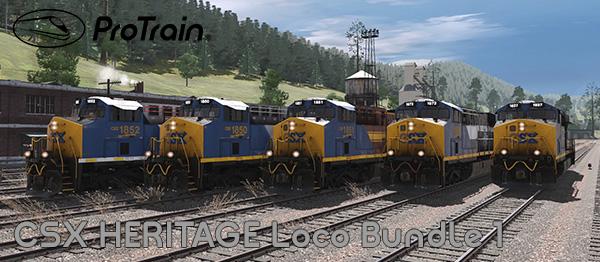 Pro Train: CSX Heritage Loco Bundle 1