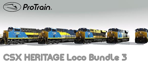 Pro Train: CSX Heritage Loco Bundle 3