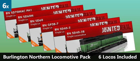 Burlington Northern Loco Bundle (6 Pack)