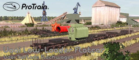 DB Uaai Low-Loader Flatcar