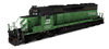 Burlington Northern Loco Bundle (6 Pack)