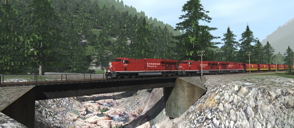 Trainz Route: Canadian Rocky Mountains Viktor Lake to Ross Peak and Glacier