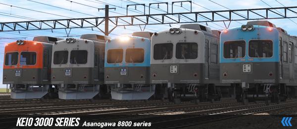 Keio 3000 & Asanogawa 8800 Series